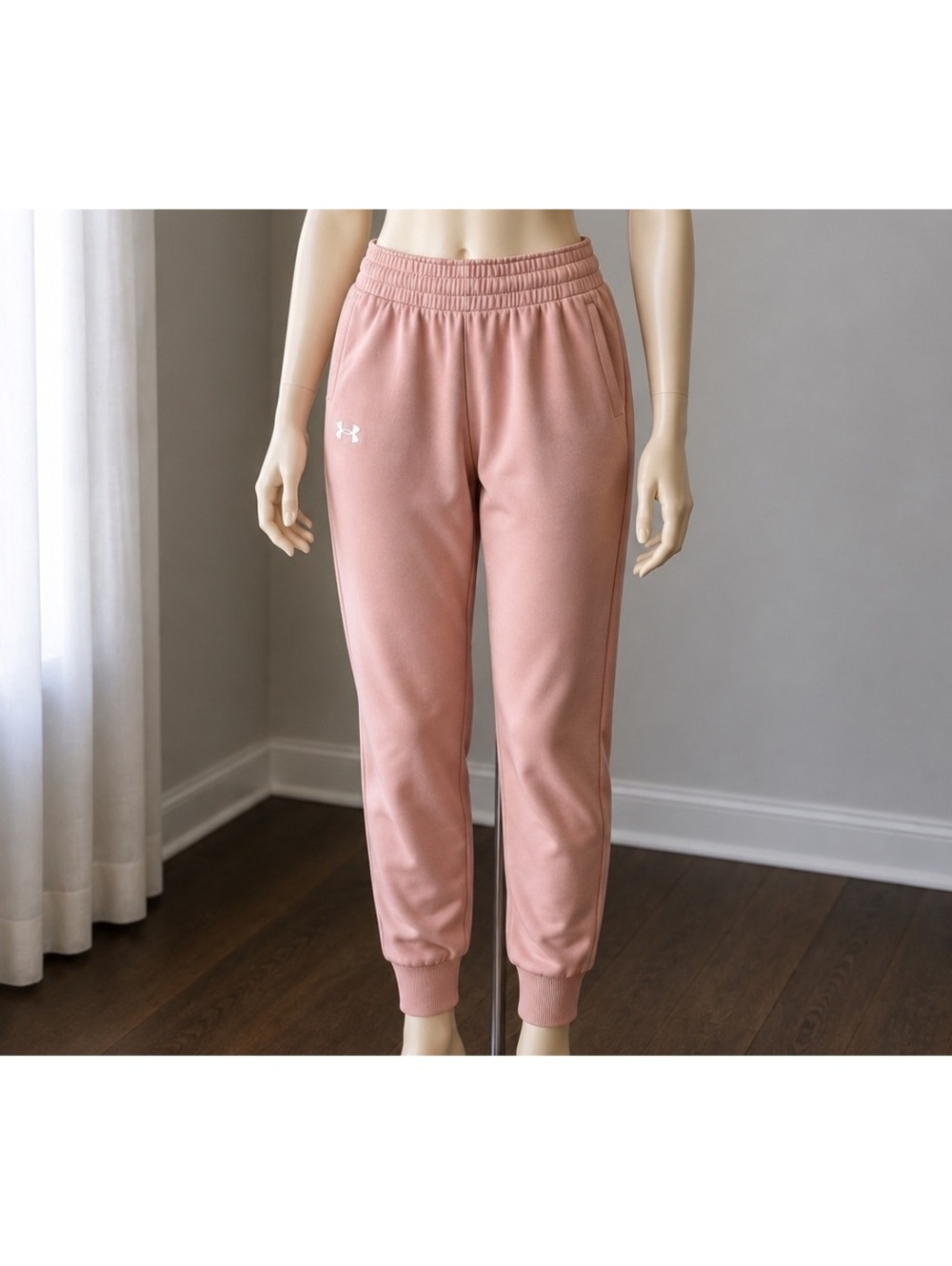 Under Armour Women’s XL Pink Loose Fit Fleece Jogger Pants Athletic Sweatpants